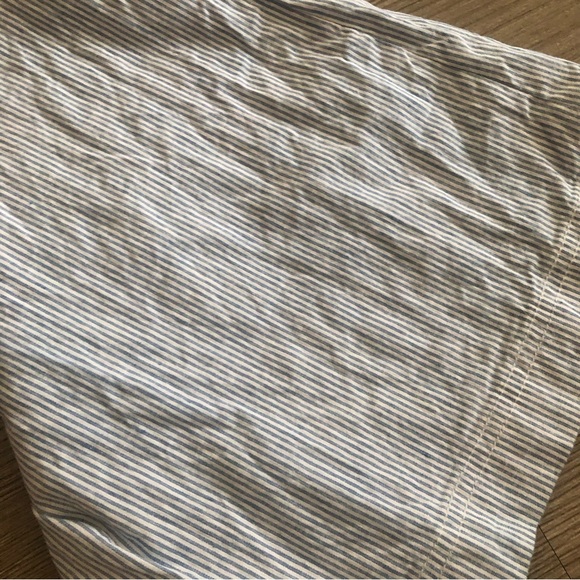 Striped linen high waisted flare pants - Picture 3 of 7